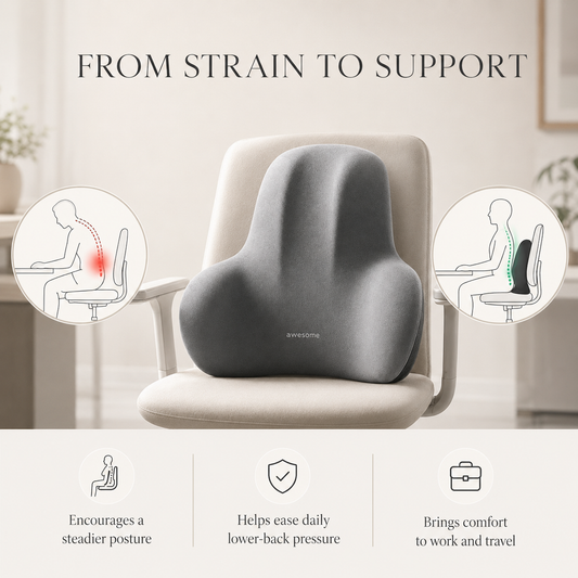 Memory Foam Lumbar Support Cushion