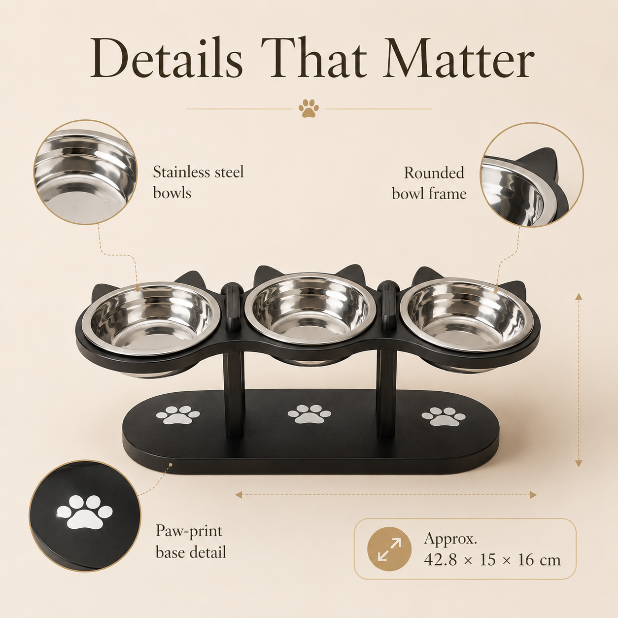 PurrEase Elevated Pet Bowl
