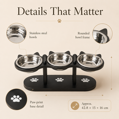 PurrEase Elevated Pet Bowl