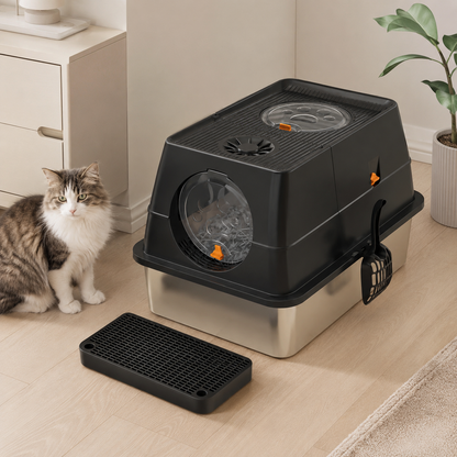 PurrVault Enclosed Cat Litter Box