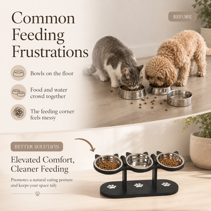 PurrEase Elevated Pet Bowl