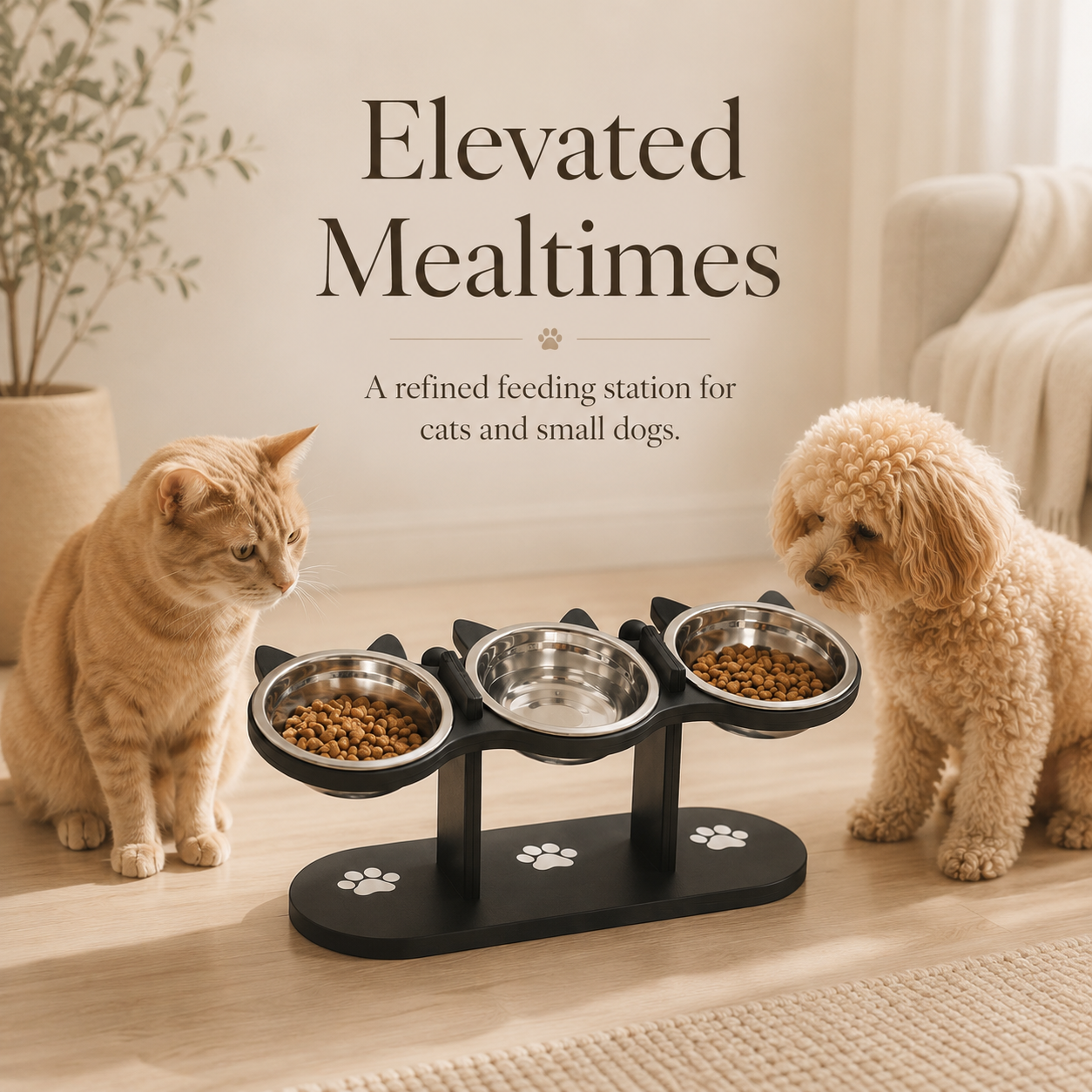 PurrEase Elevated Pet Bowl