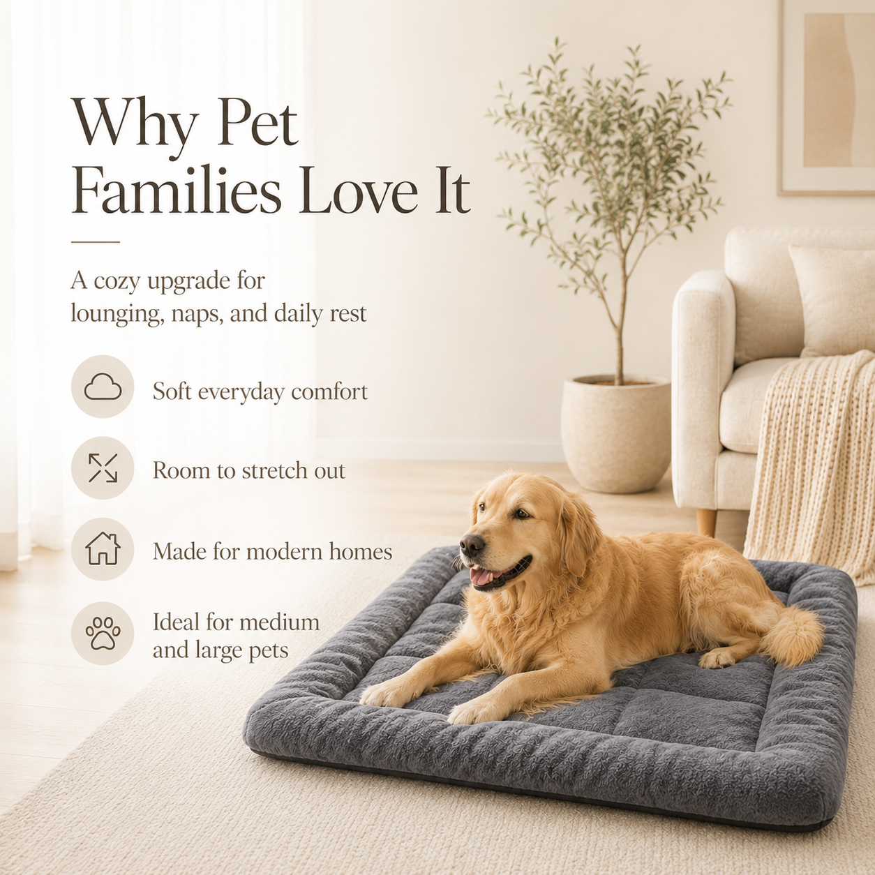 CloudLuxe Orthopedic Pet Mattress