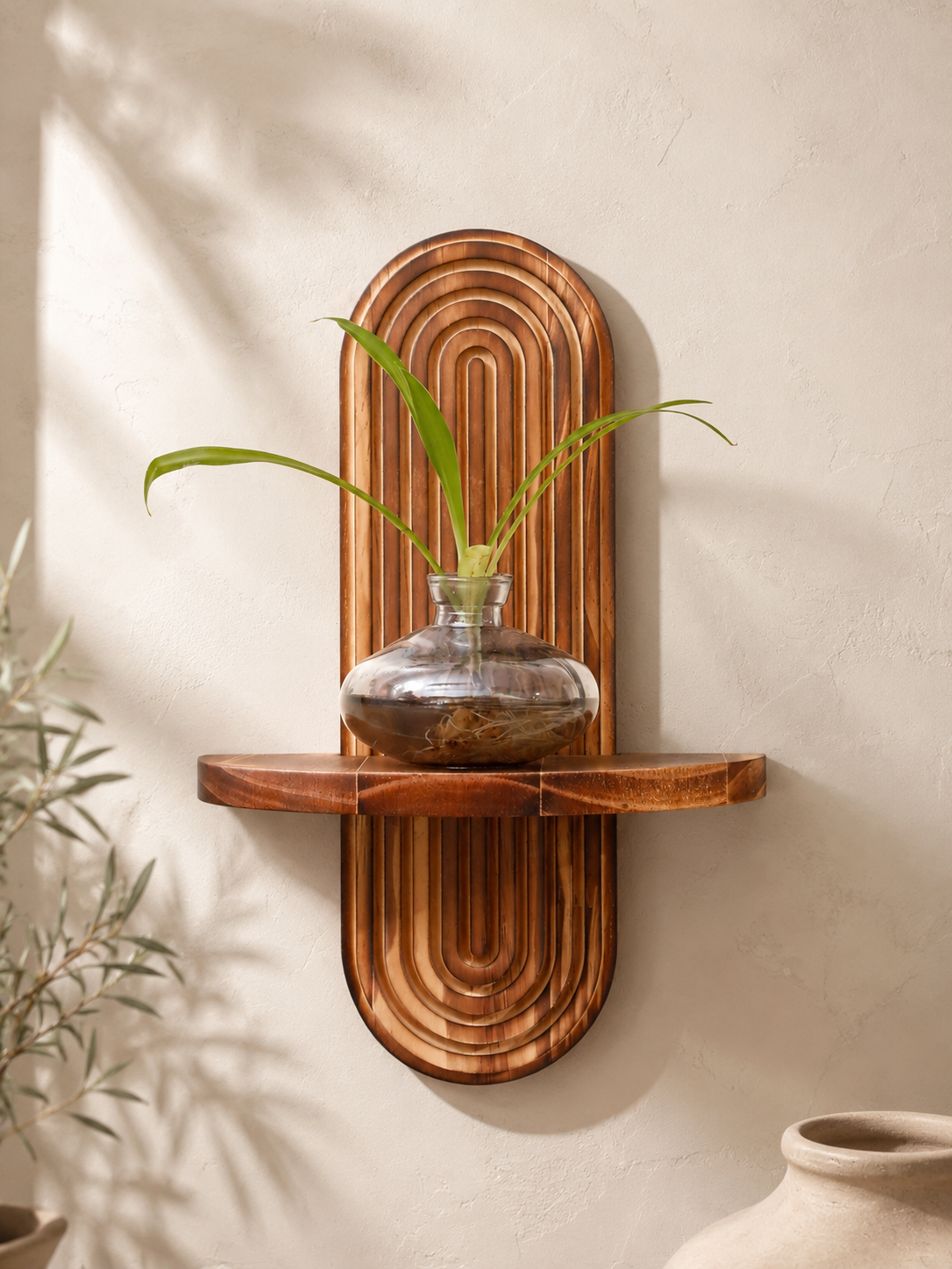 Boho Geometric Wall Shelf