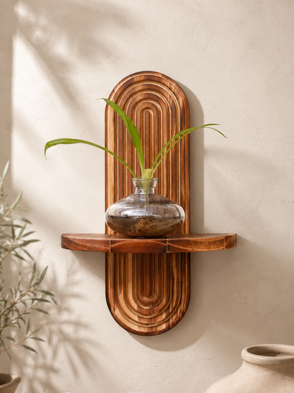 Boho Geometric Wall Shelf