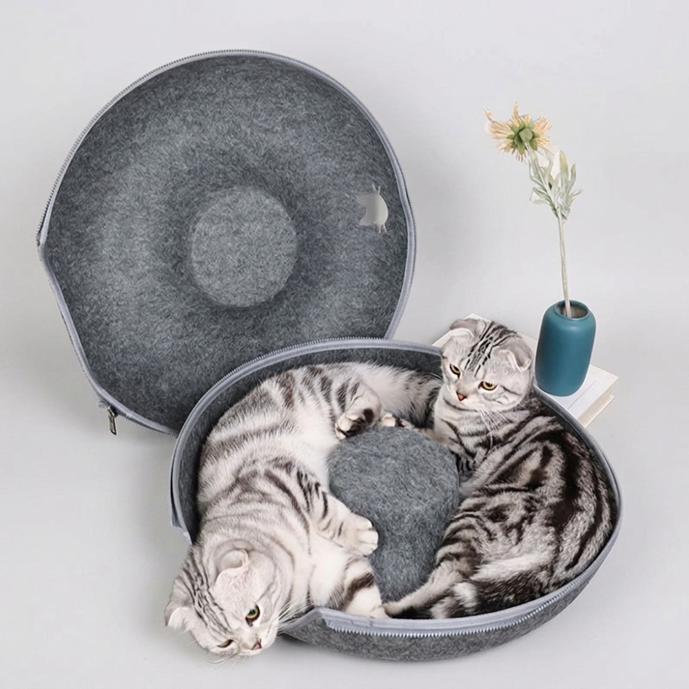 Nami Felt Cat Tunnel Bed