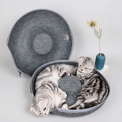 Nami Felt Cat Tunnel Bed