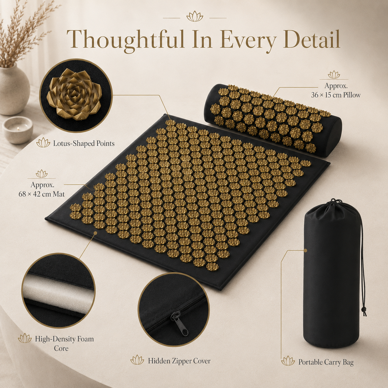 ZenRelief Acupressure Mat Set