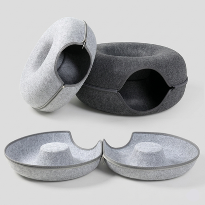 Nami Felt Cat Tunnel Bed