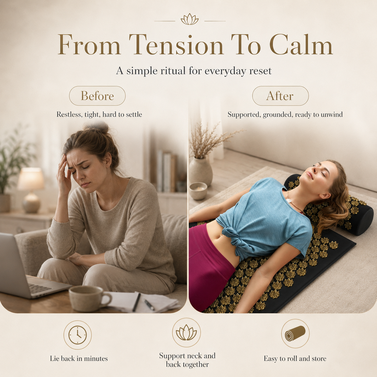 ZenRelief Acupressure Mat Set