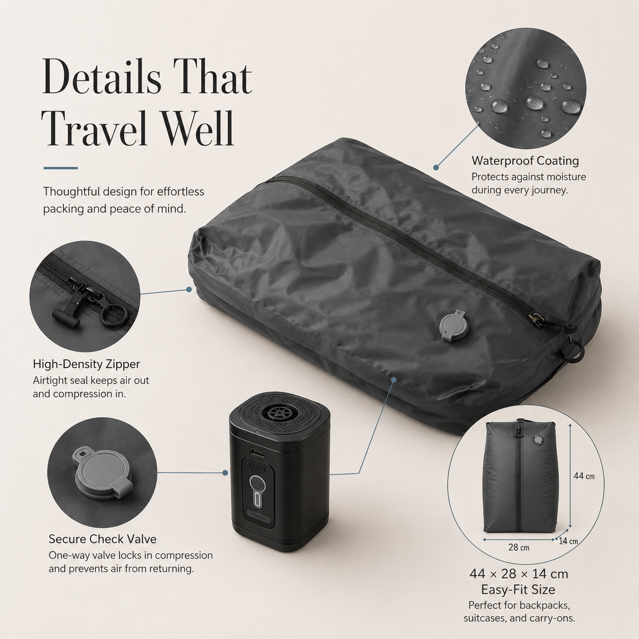 AeroPack Compression Travel Bag
