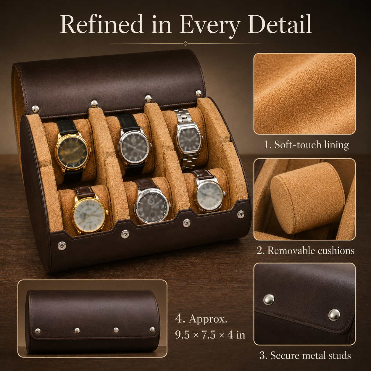 ChronoVault Travel Watch Roll