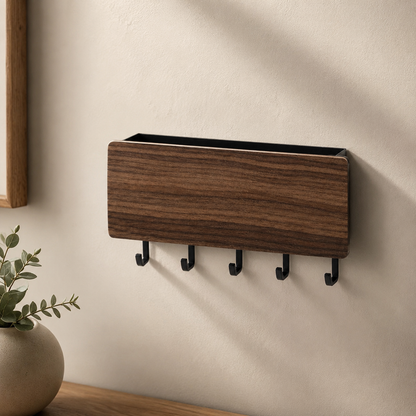 Wall-Mounted Key Holder & Entryway Organizer