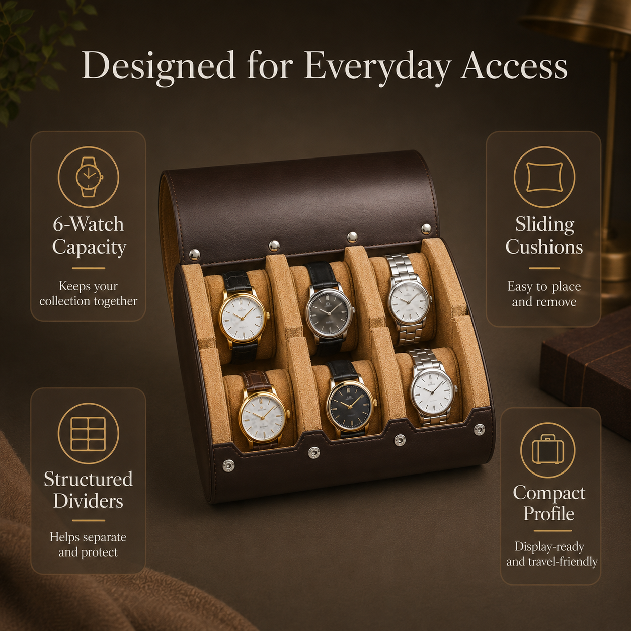 ChronoVault Travel Watch Roll