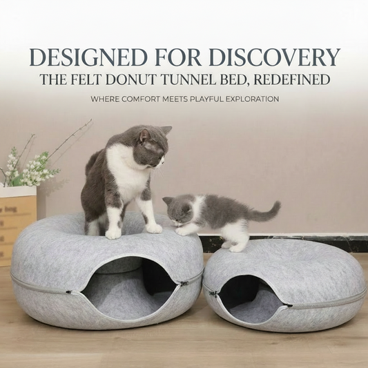 Nami Felt Cat Tunnel Bed