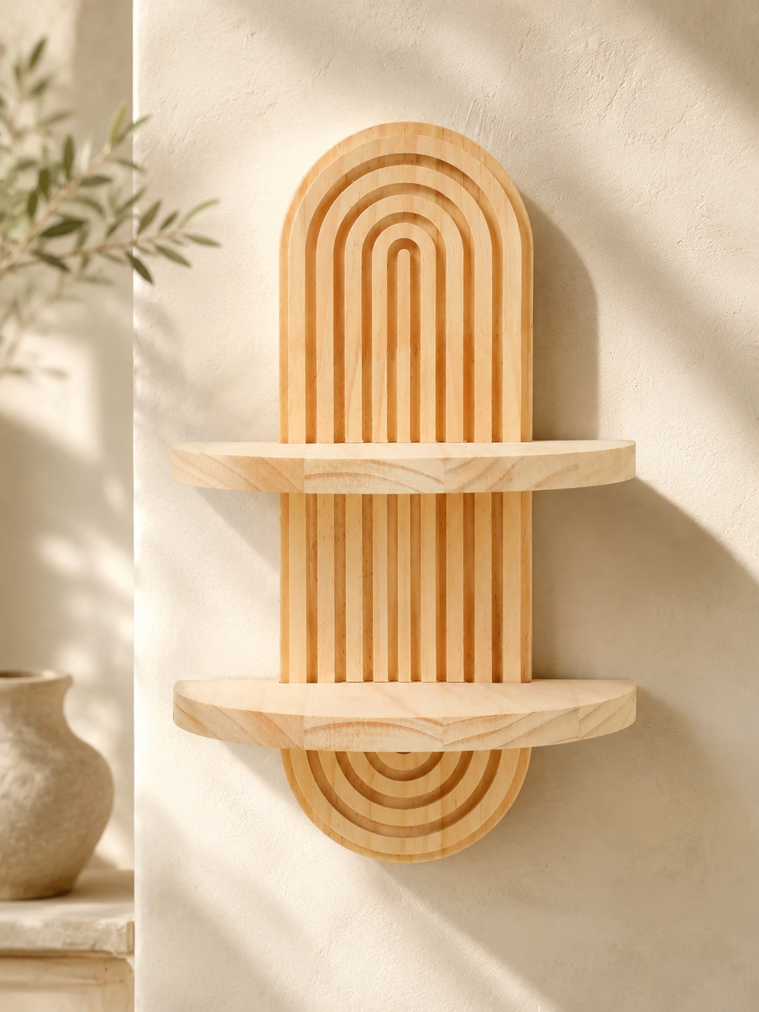 Boho Geometric Wall Shelf