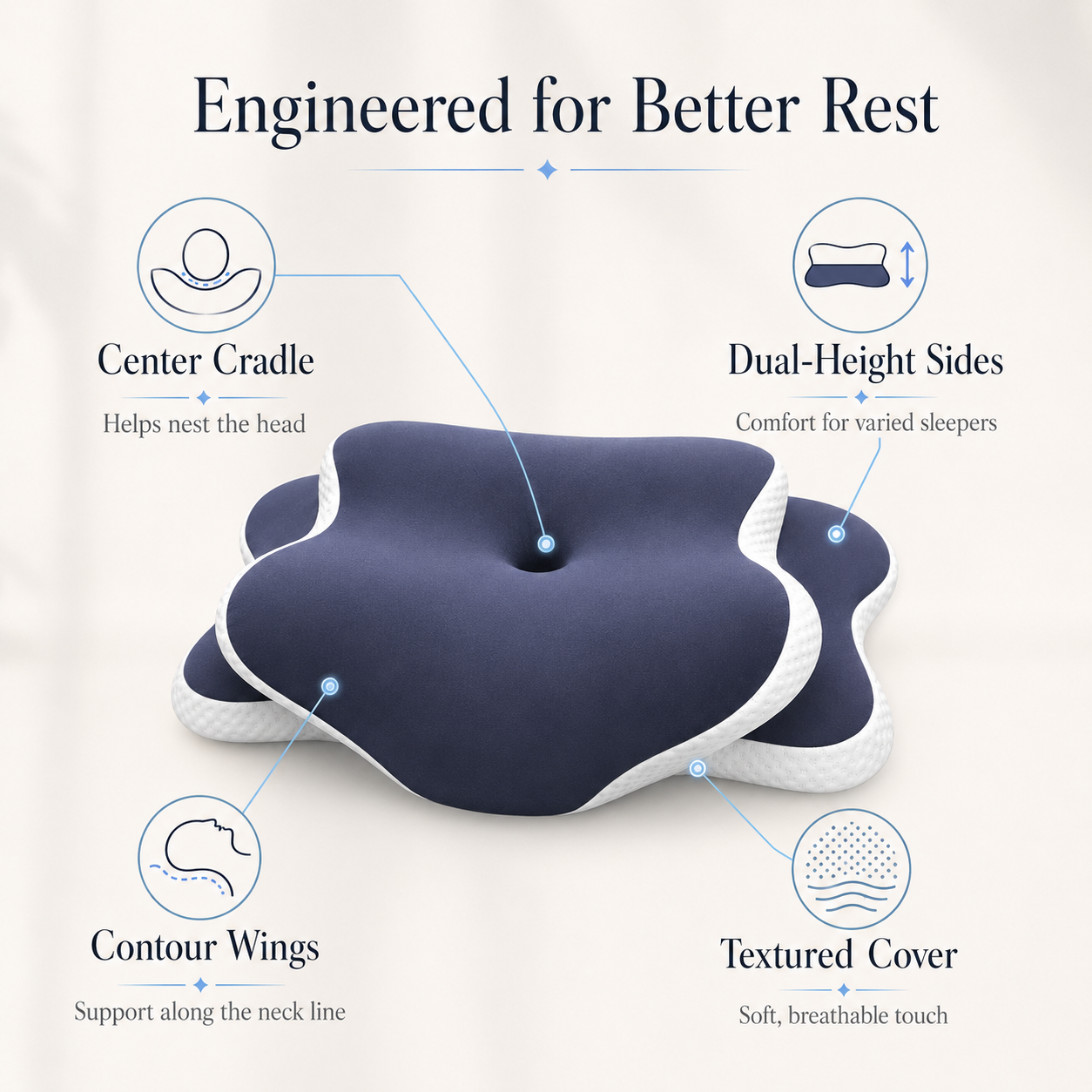 SomnaContour Sleep Pillow