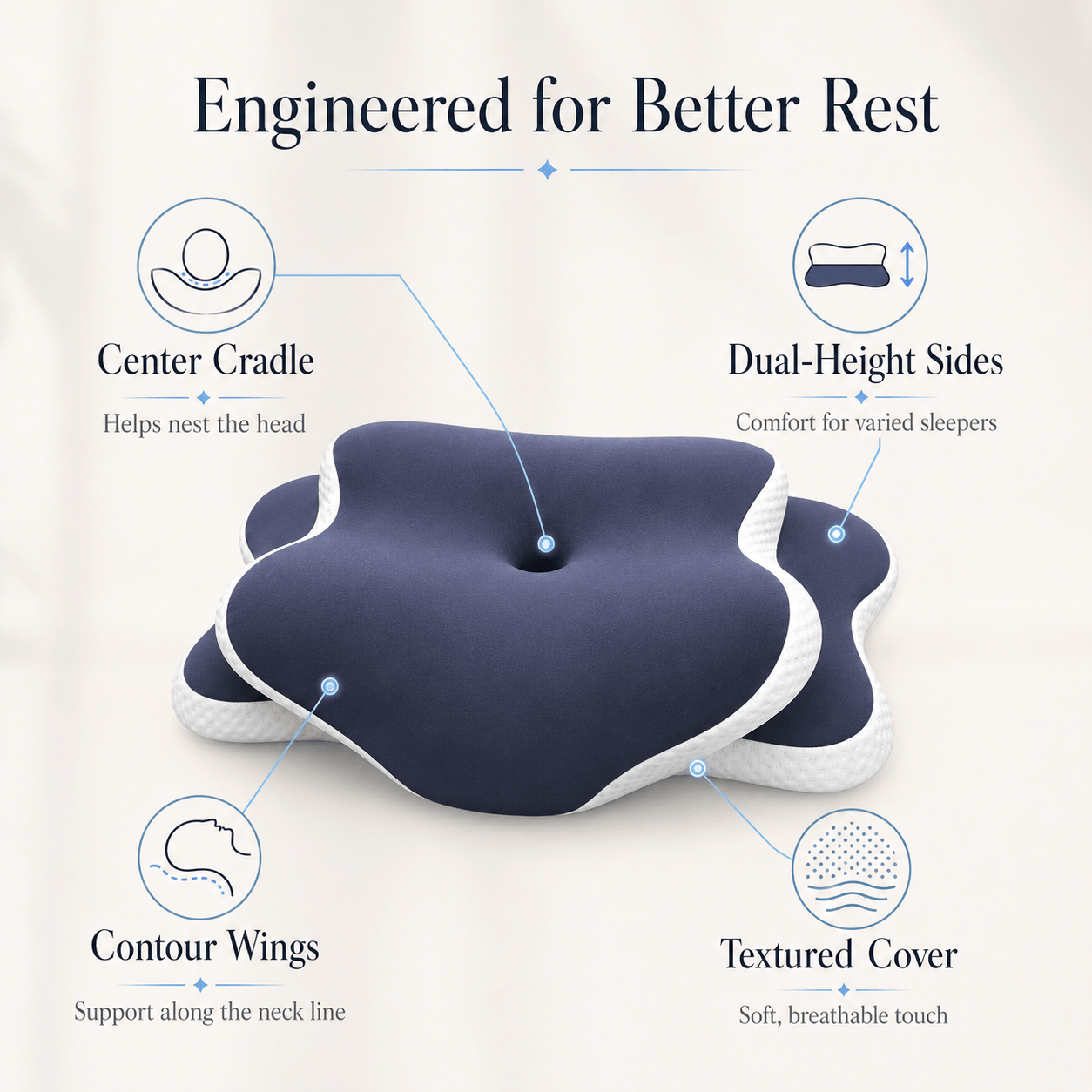 SomnaContour Sleep Pillow