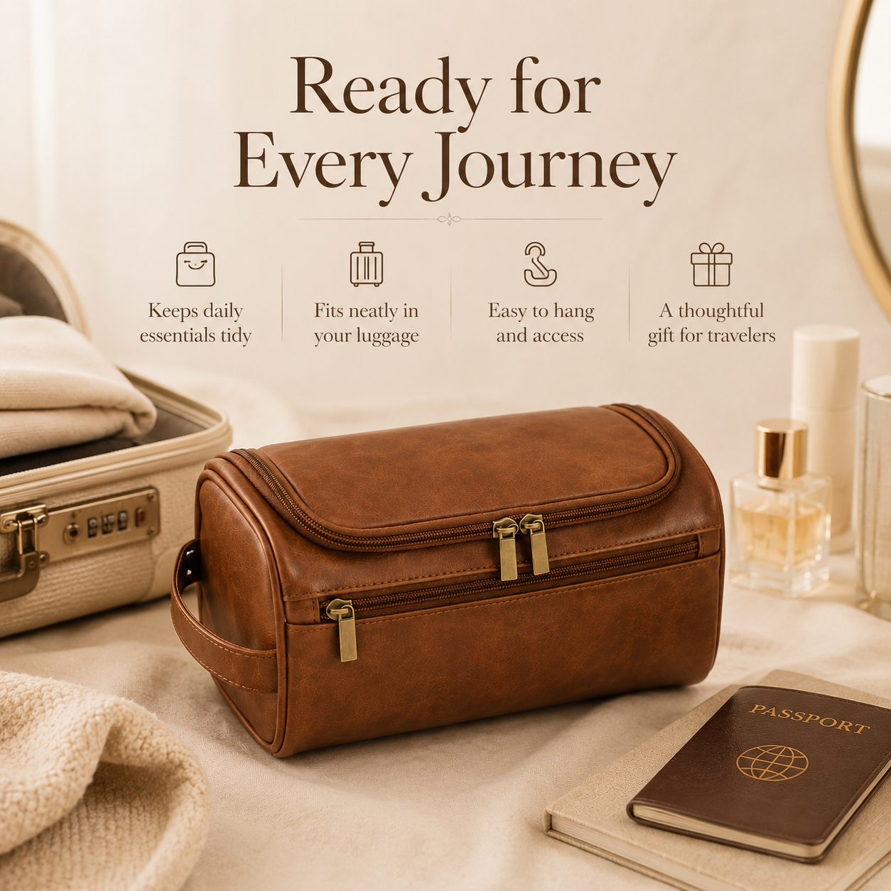 VoyaVault Hanging Travel Organizer