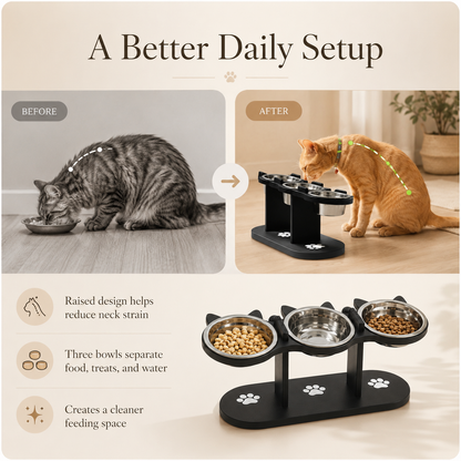 PurrEase Elevated Pet Bowl