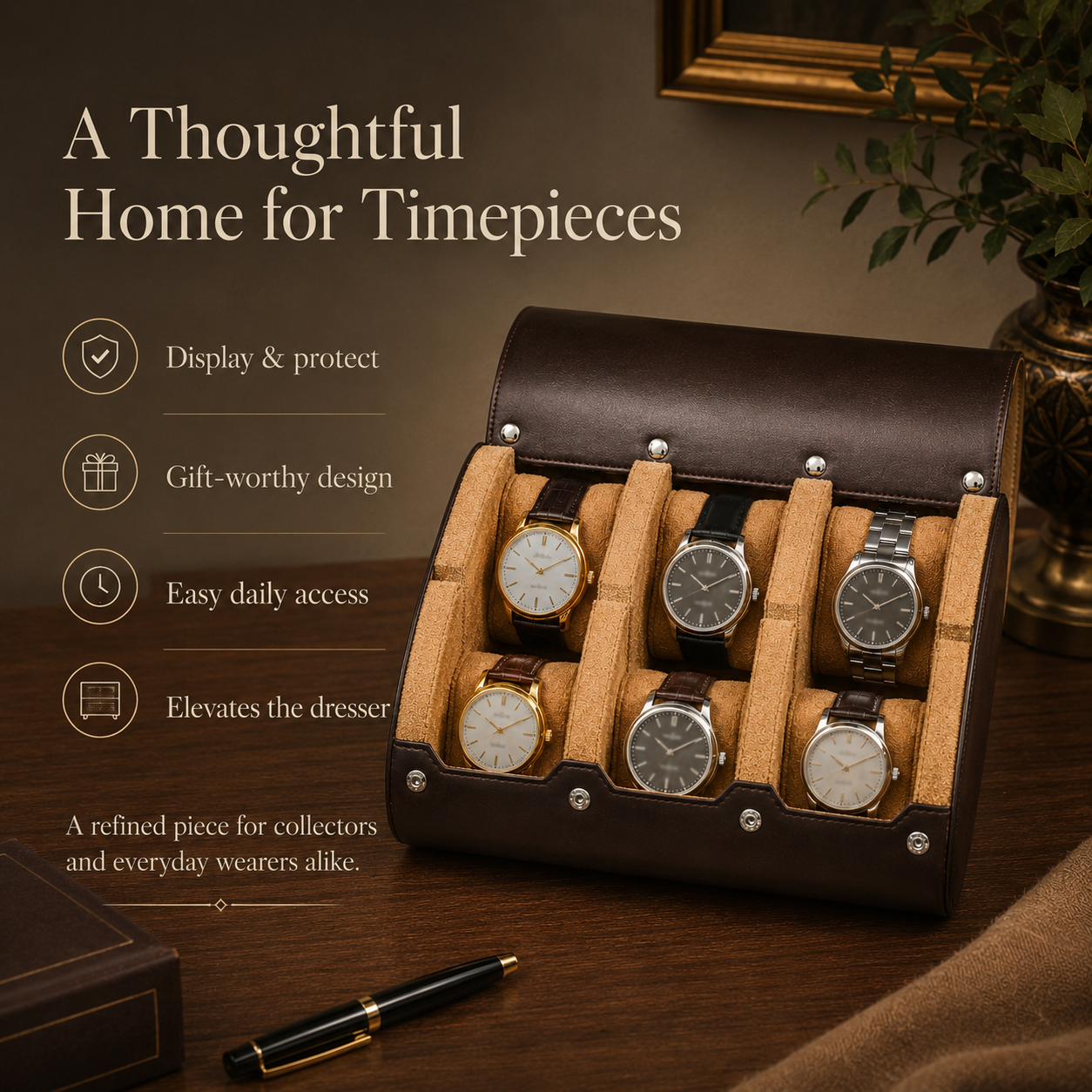 ChronoVault Travel Watch Roll