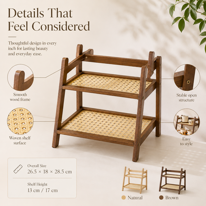 Komorebi Bamboo Desk Shelf