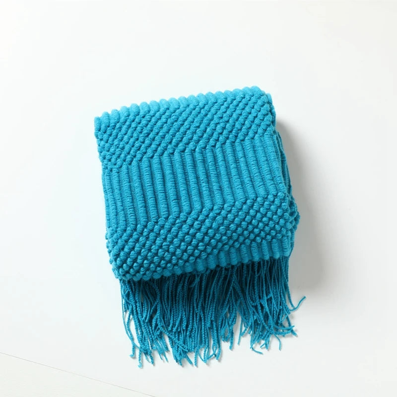 HearthWeave Tassel Throw Blanket